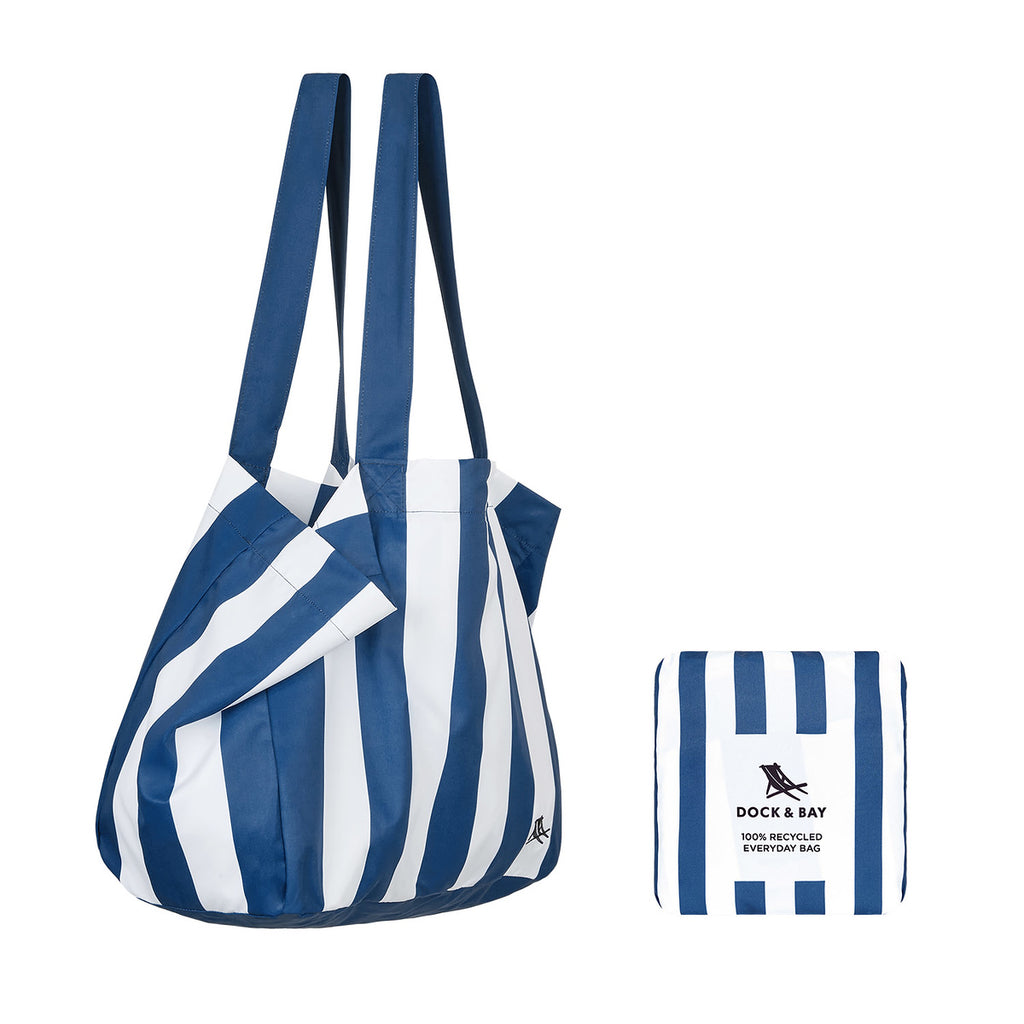 Dock Bay Foldaway Tote Bags Whitsunday Blue