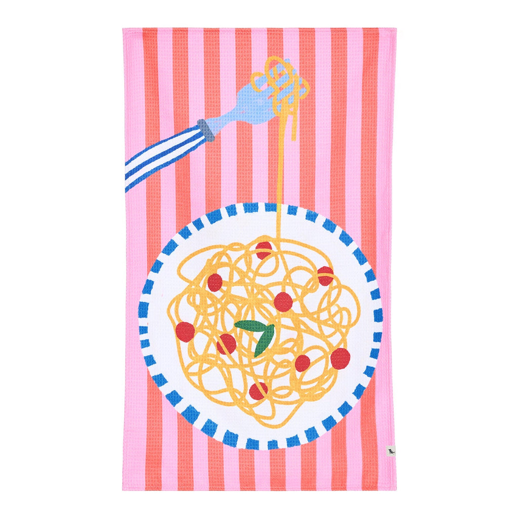 dock and bay tea towel