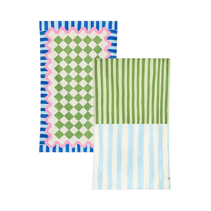dock and bay tea towel