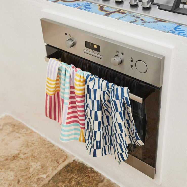 dock and bay tea towel