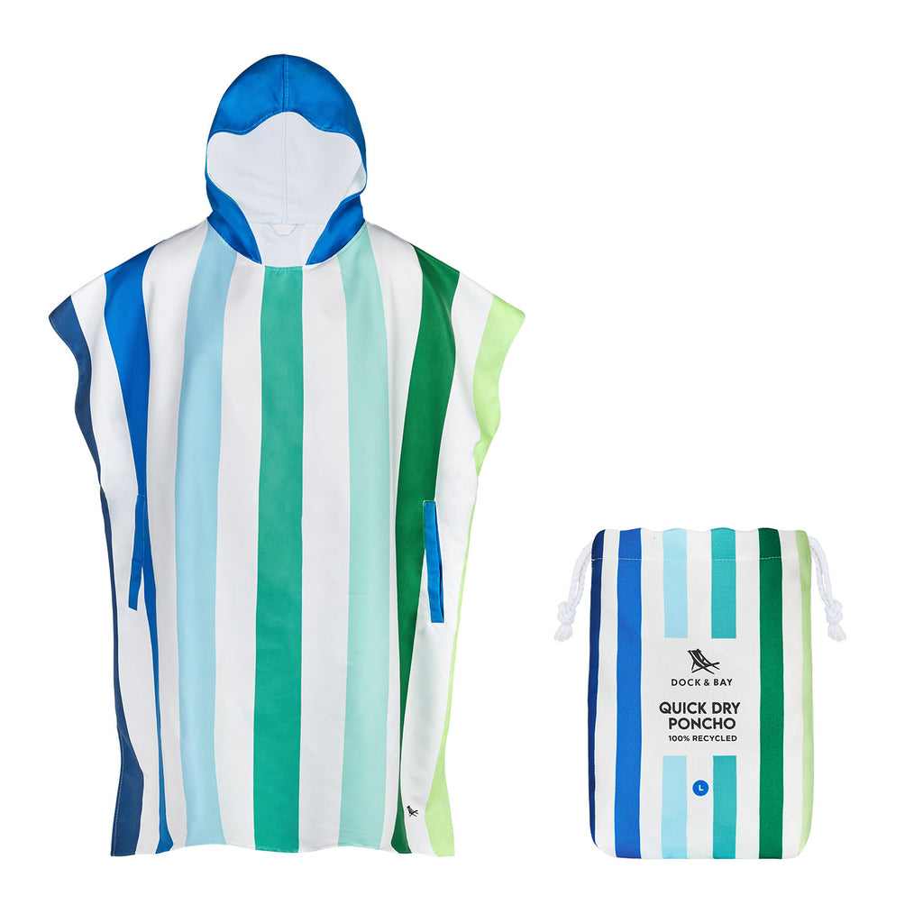 dock and bay poncho adults