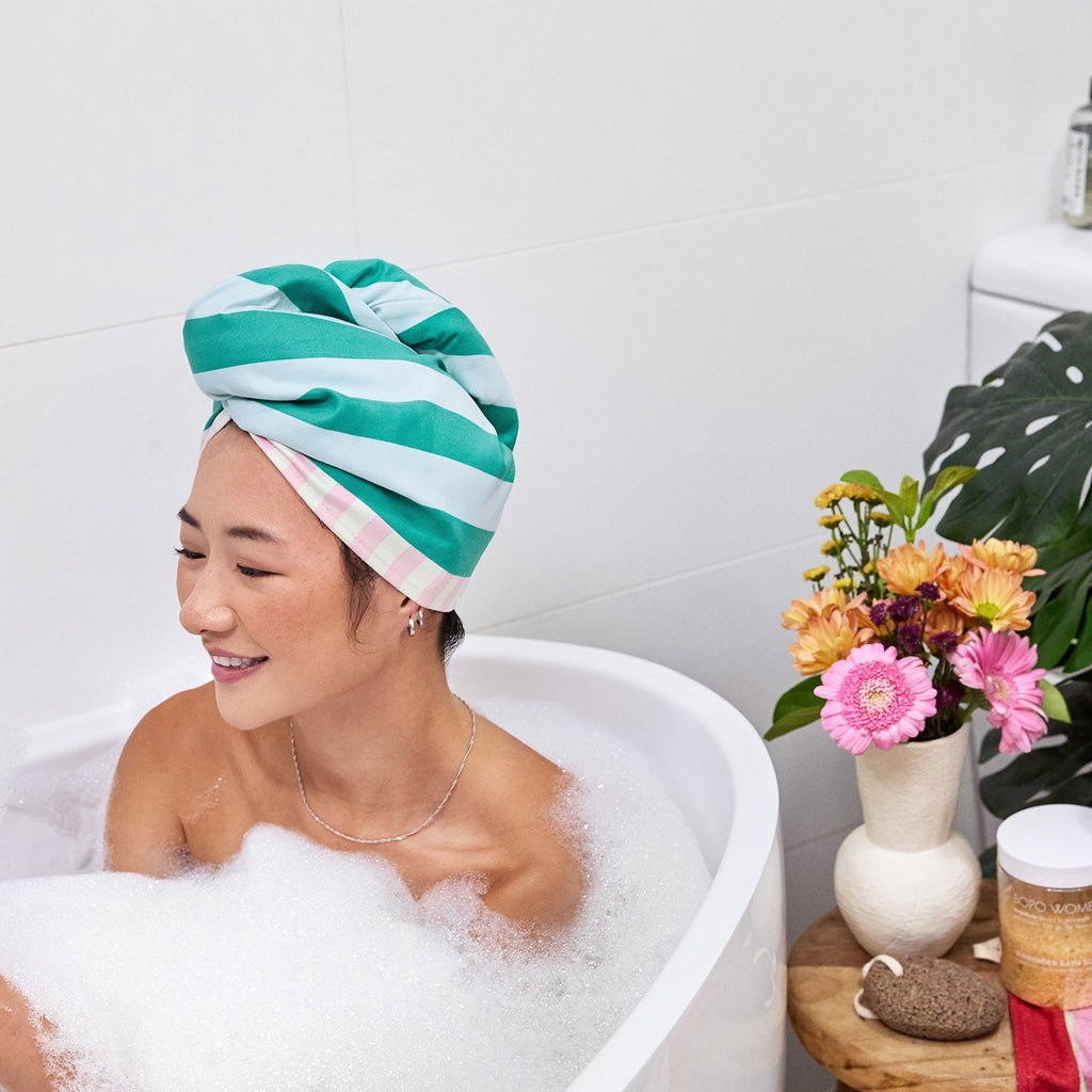 dock and bay hair wraps suede