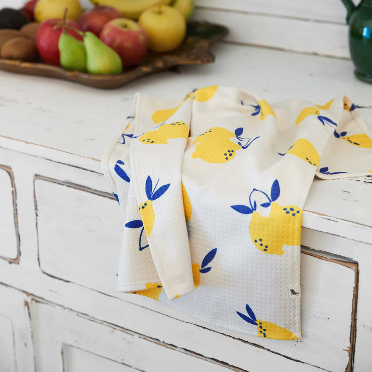 dock and bay tea towel