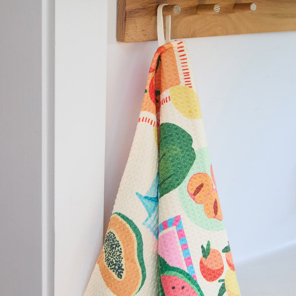 dock and bay tea towel