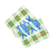 dock and bay tea towel
