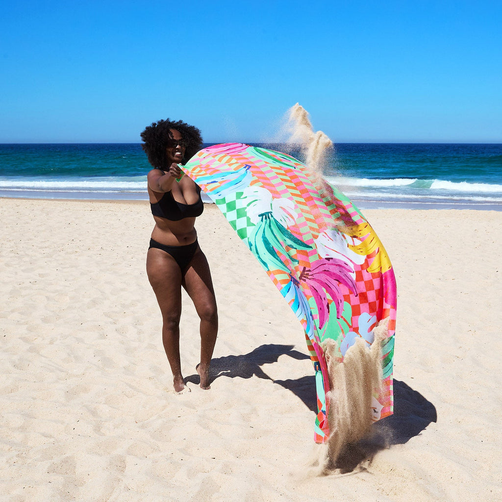 dock and bay towels beach