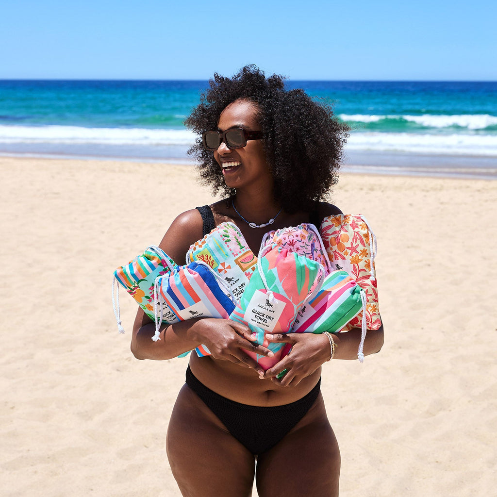 dock and bay towels beach