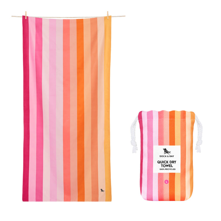 dock and bay the perfect pairs bundle beach towel & hair wrap