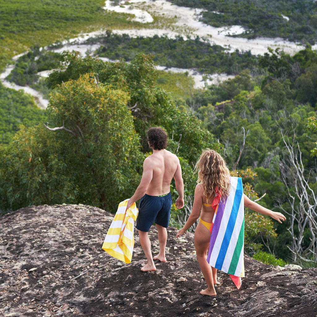 dock and bay towels beach