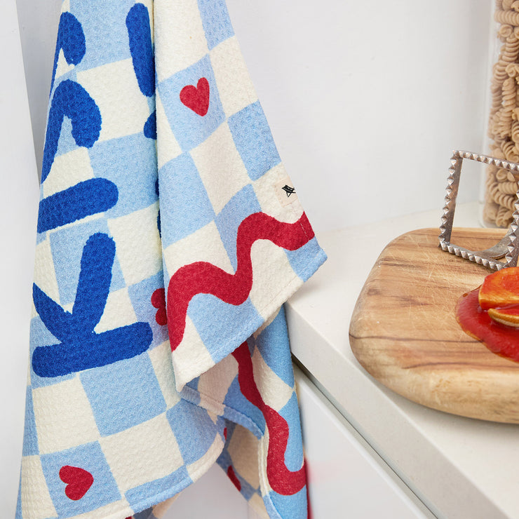 dock and bay tea towel