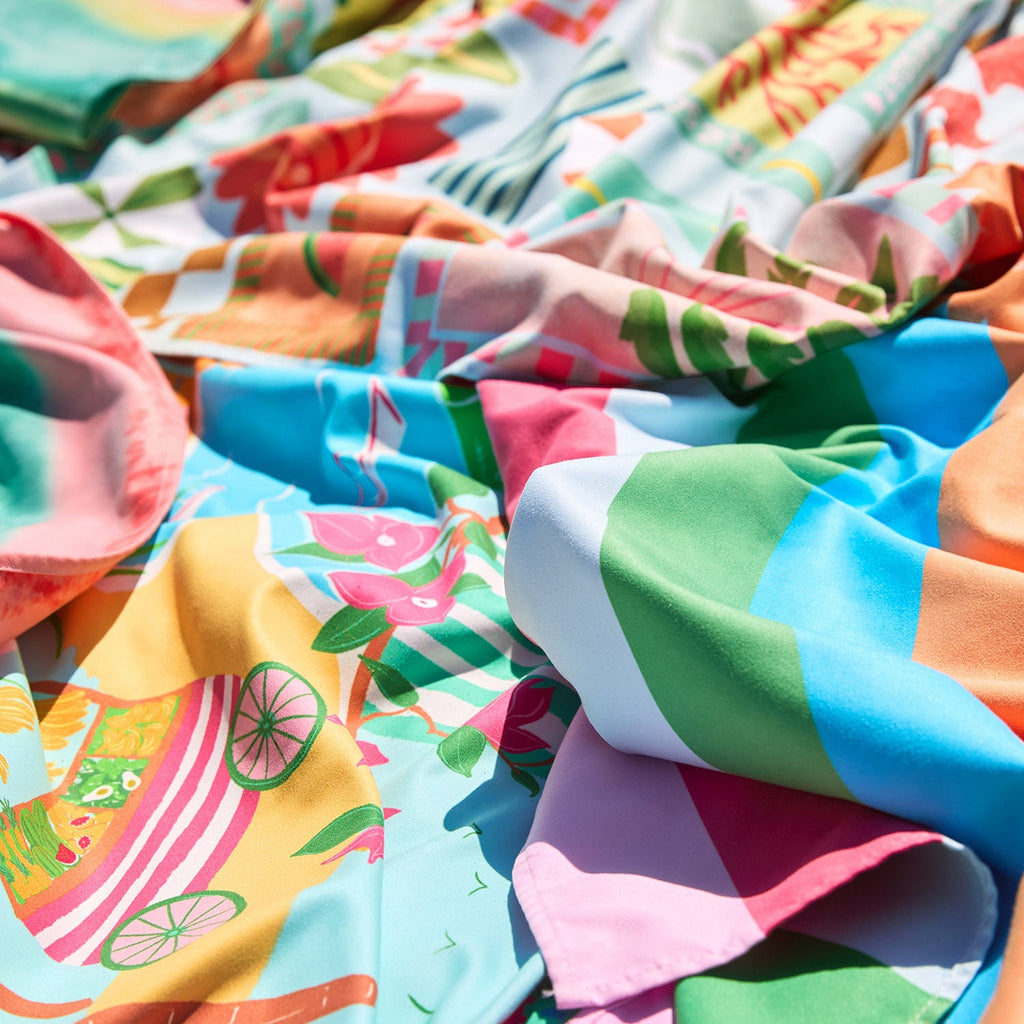 dock and bay towels beach