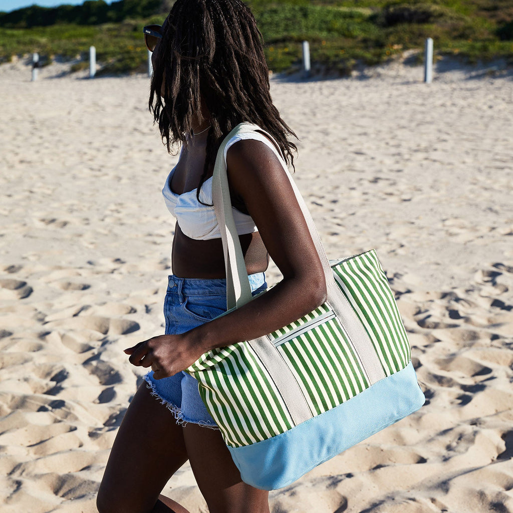 dock and bay beach bag