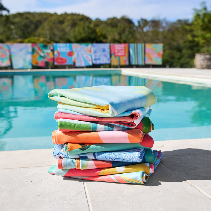 dock and bay towels beach