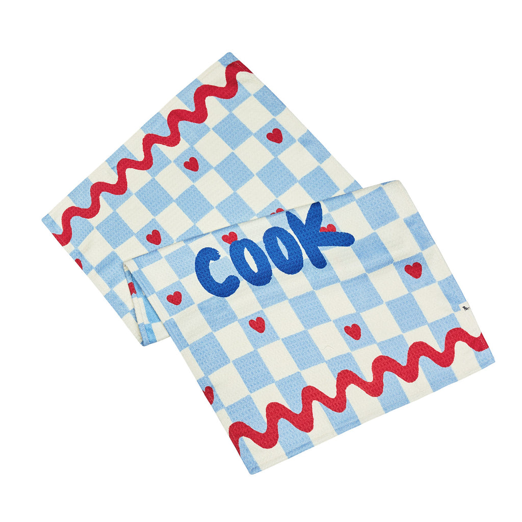 dock and bay tea towel