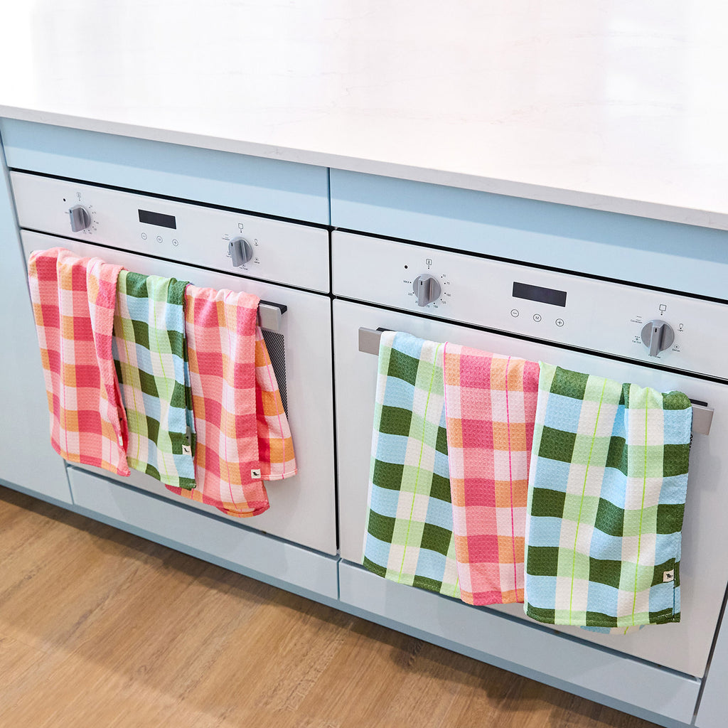 dock and bay tea towel