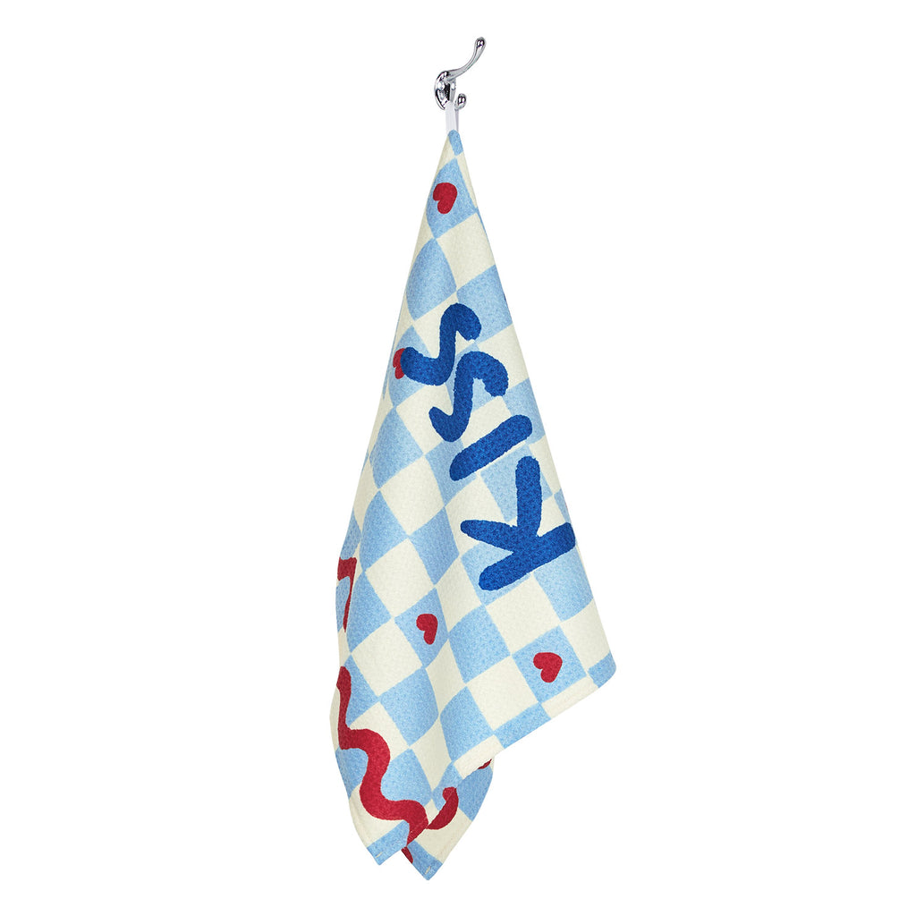 dock and bay tea towel