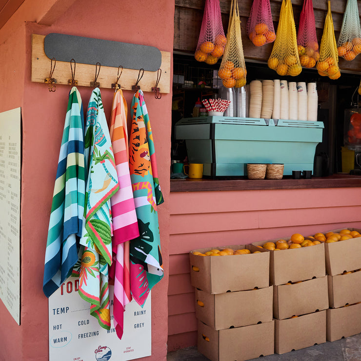 dock and bay towels beach