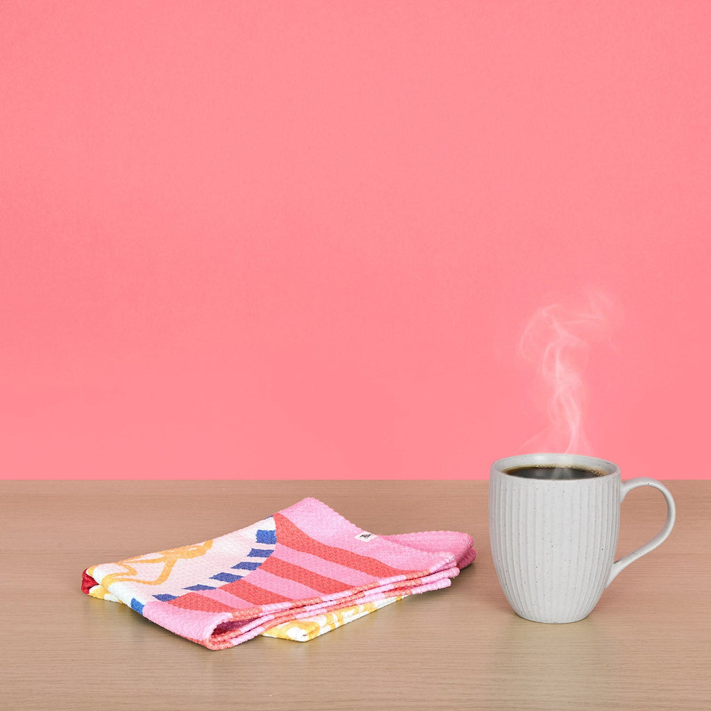 dock and bay tea towel