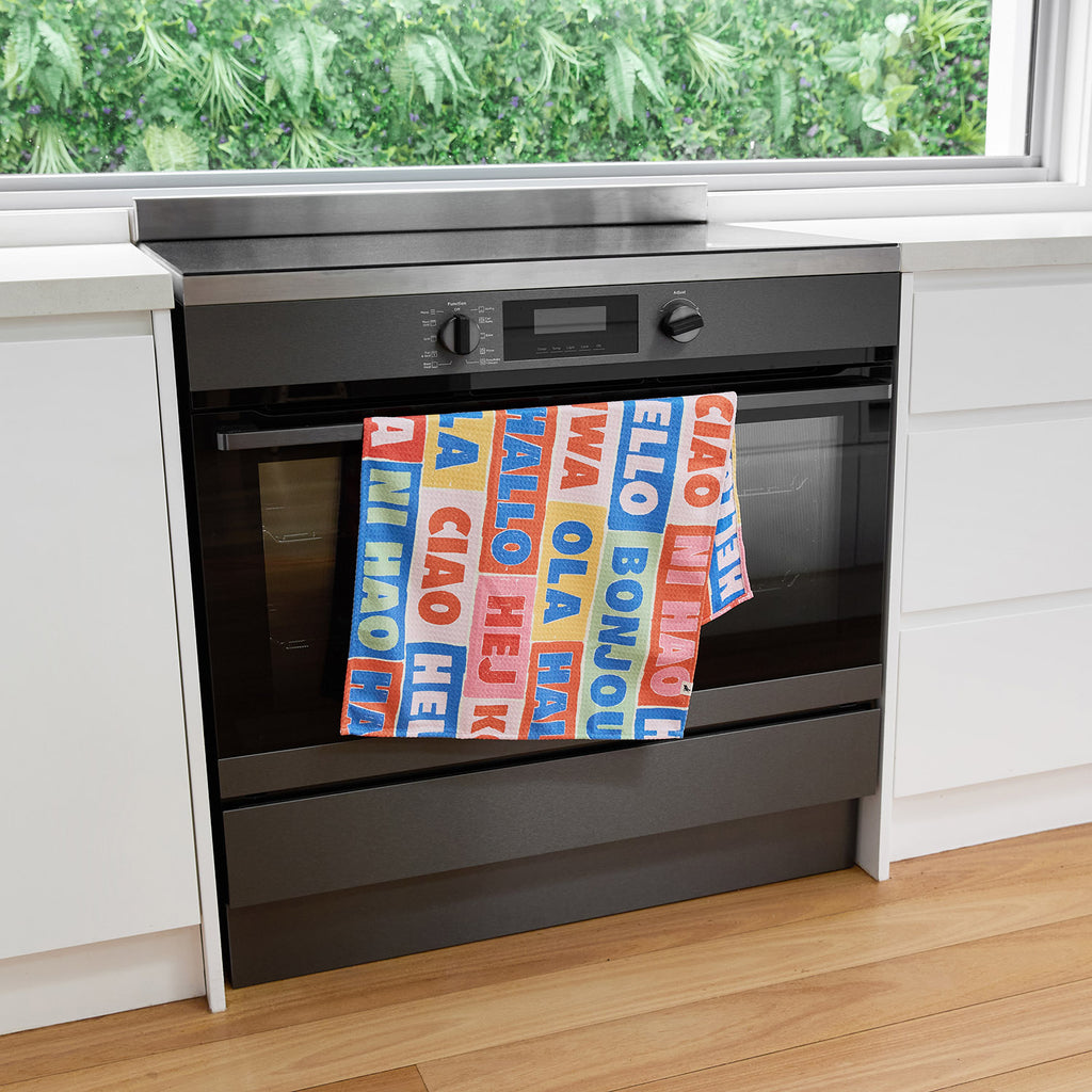 dock and bay tea towel