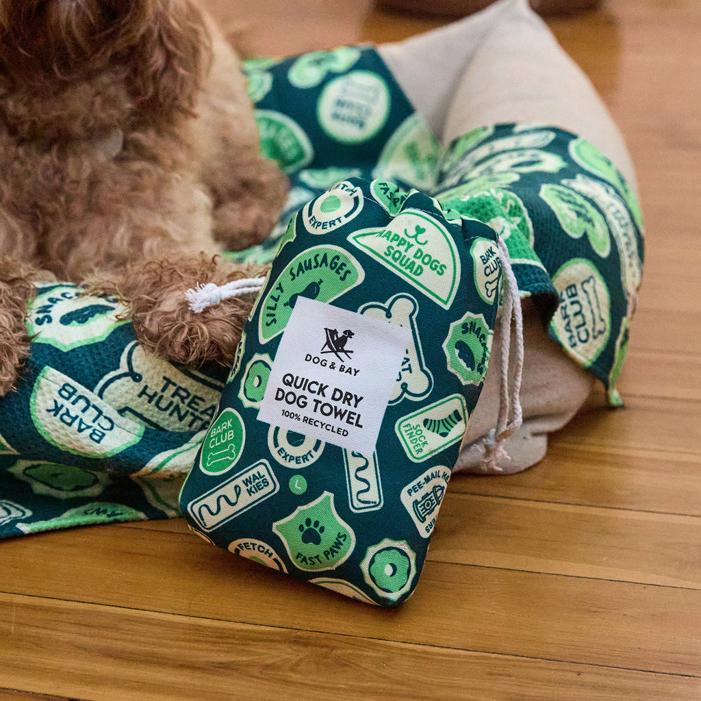 dock and bay towels dog