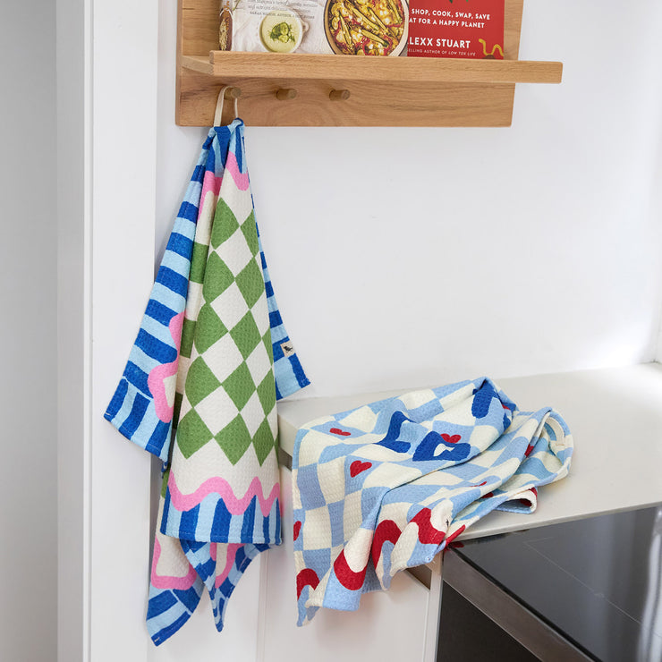 dock and bay tea towel