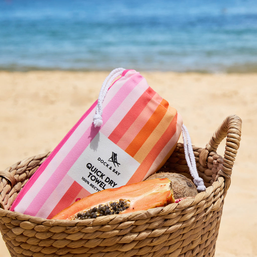 dock and bay towels beach