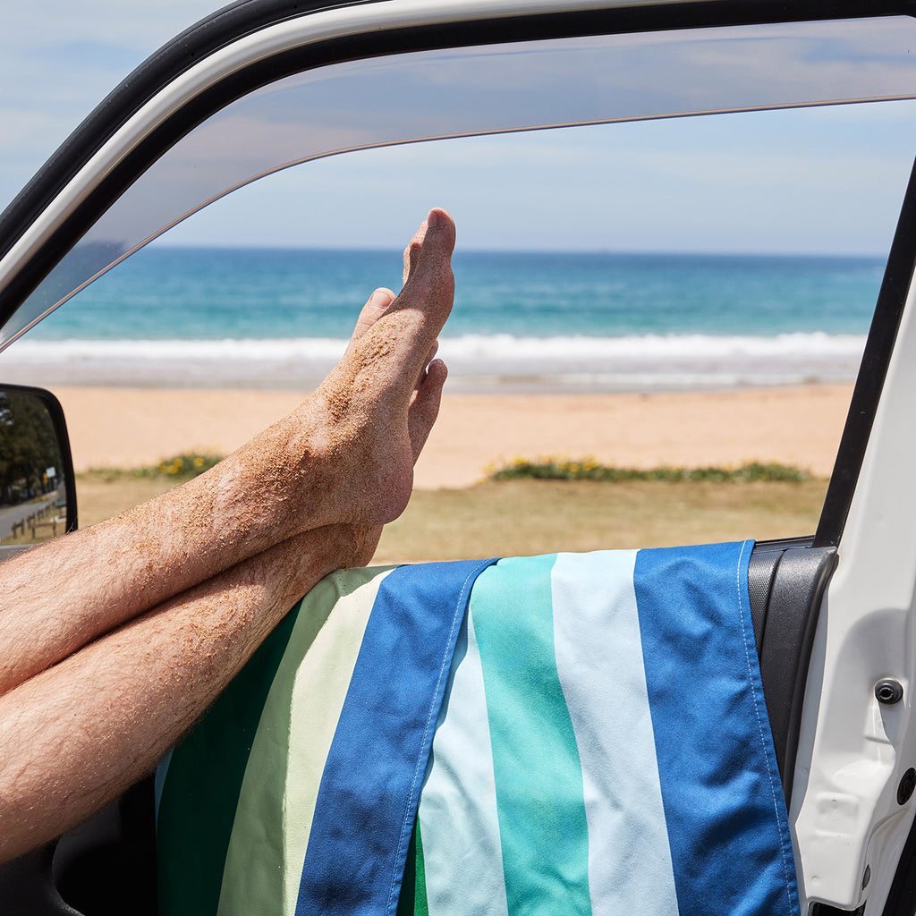 dock and bay towels beach