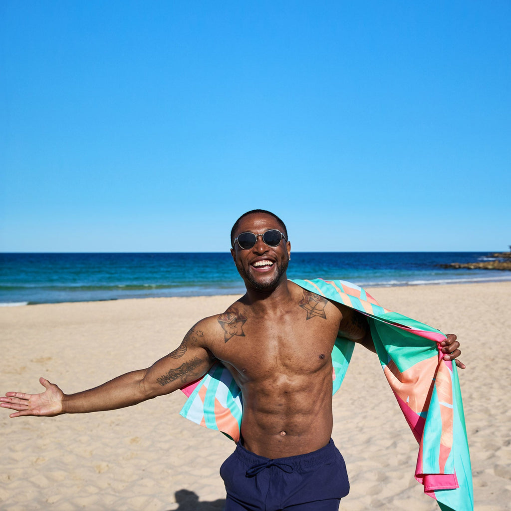 dock and bay towels beach