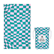 Dock & Bay Dog Towel - Check Mutt
