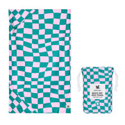 Dock & Bay Dog Towel - Check Mutt