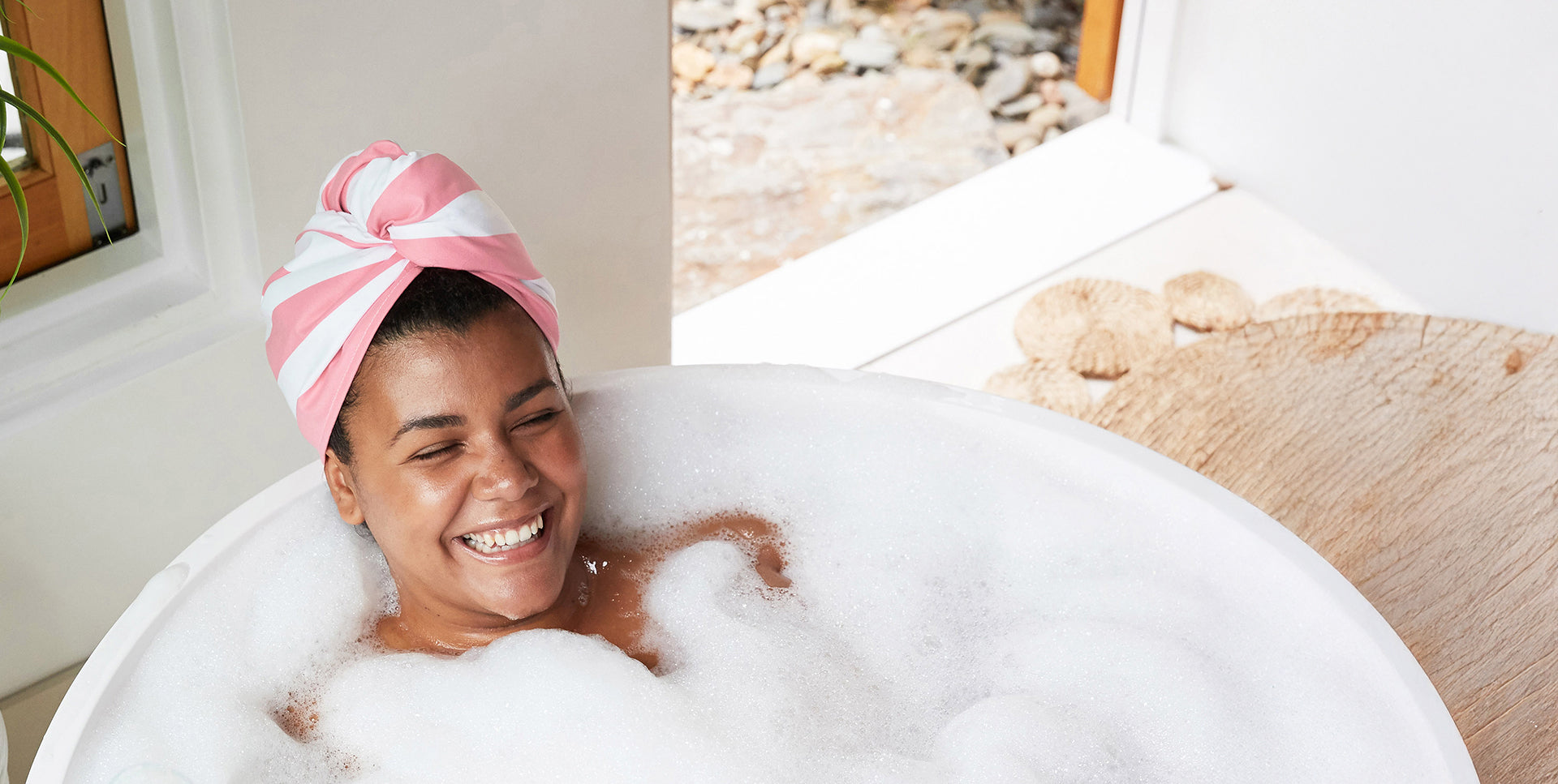 Turban de Bain Dock & Bay - Rose Malibu