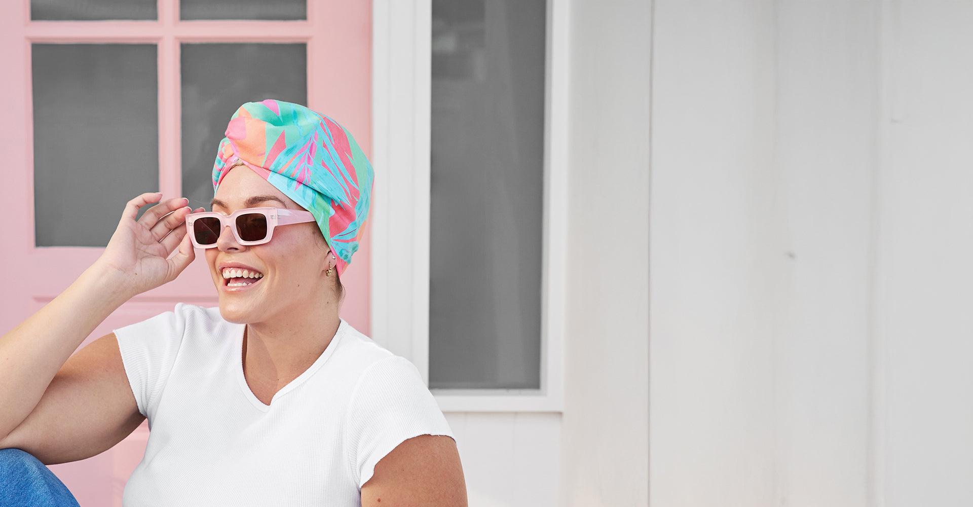 Dock & Bay Hair Wrap - Hot Tropics