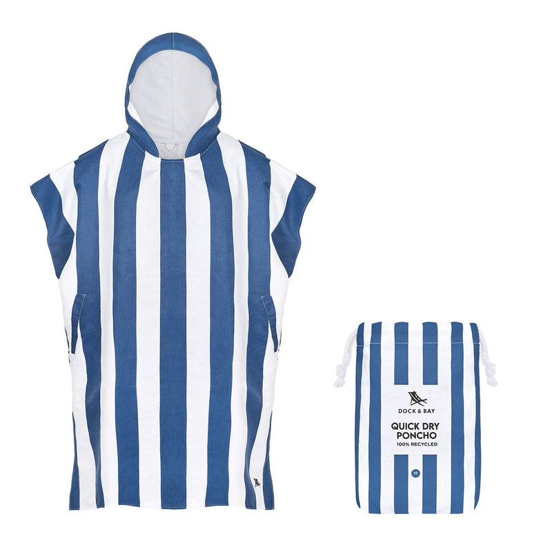 Dock & Bay Poncho - Erwachsene - Whitsunday Blue