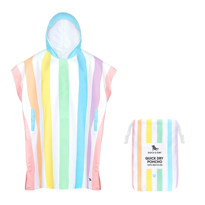Dock & Bay Poncho - Erwachsene - Einhorn-Wellen