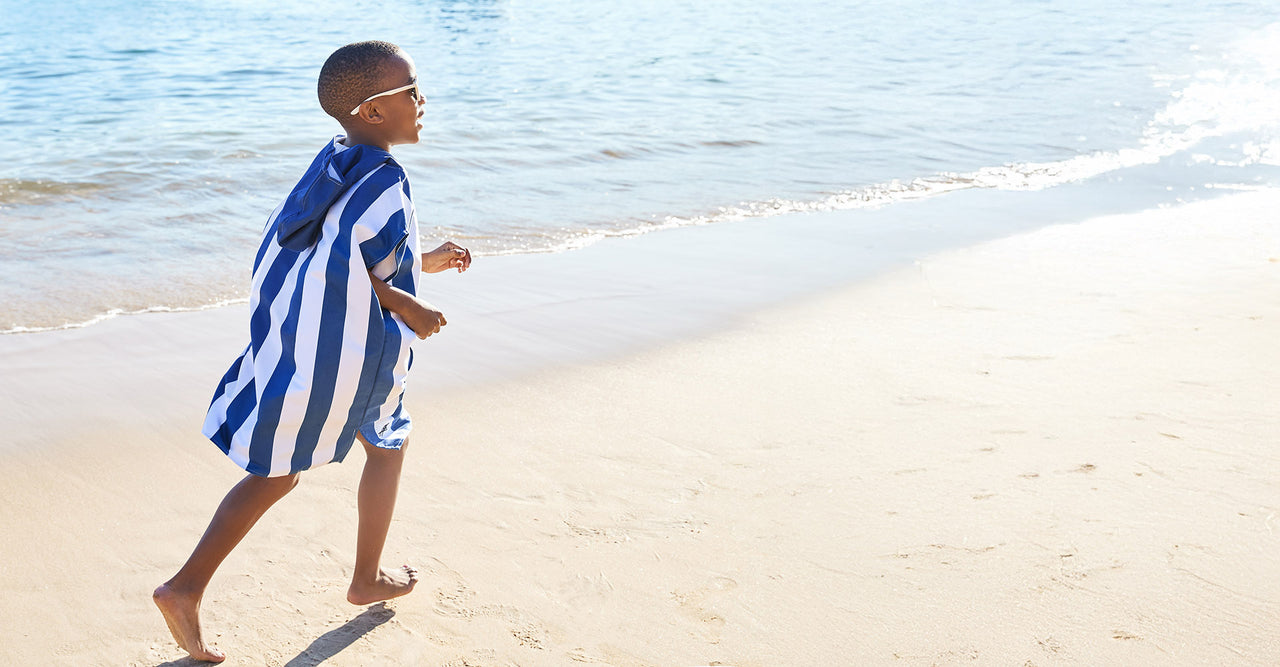 Dock & Bay Poncho - Kids - Whitsunday Blue