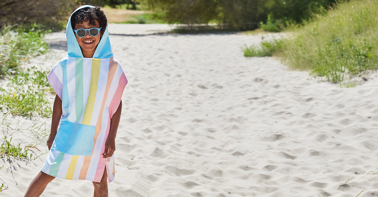 Poncho Dock & Bay pour enfants – Licorne et vagues