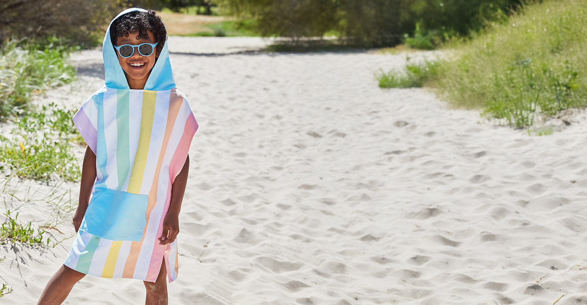 Poncho Dock & Bay pour enfants – Licorne et vagues