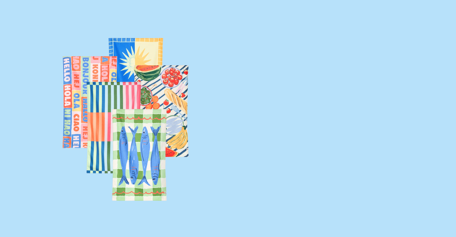 Dock & Bay Geschirrtuch – Der perfekte Gastgeber (5er-Set)