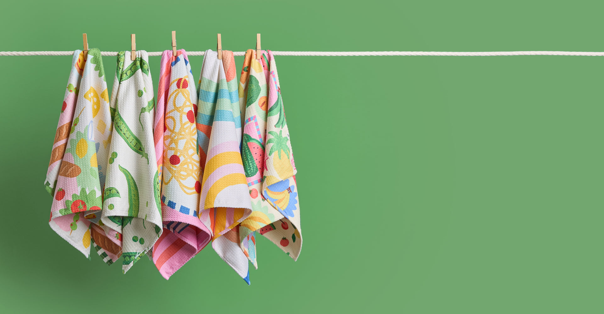 Dock & Bay Tea Towel - Love At First Bite (Set of 5)