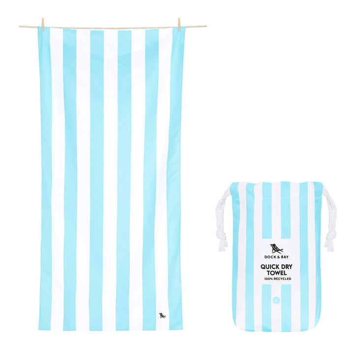 Dock & Bay Kids Beach Towel - Tulum Blue