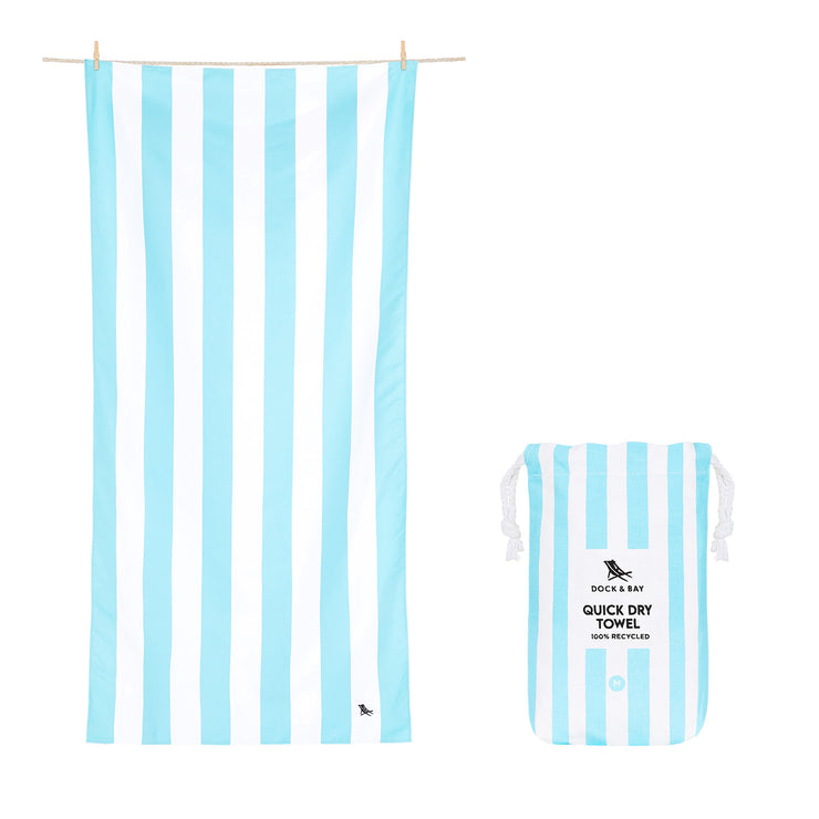 Dock & Bay Kids Beach Towel - Tulum Blue