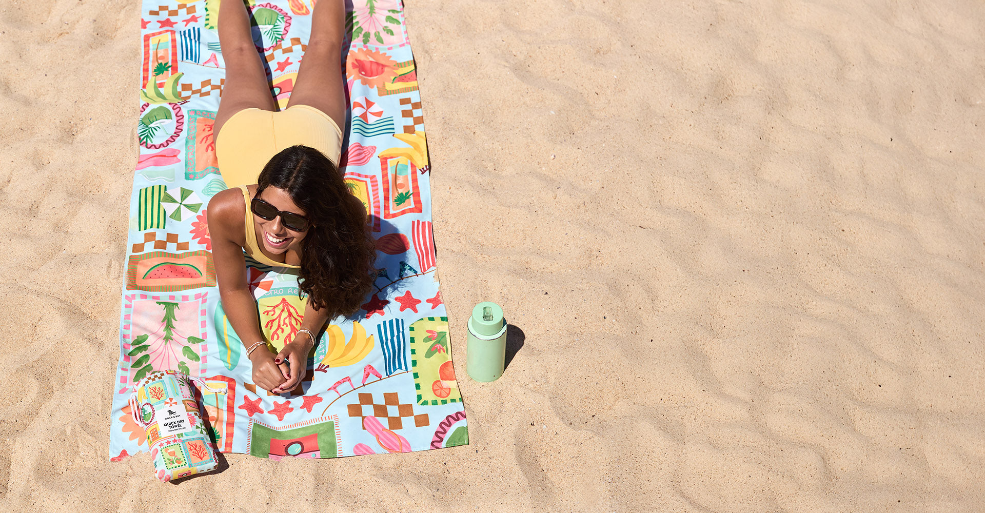 Dock & Bay Schnelltrocknendes Handtuch – Ich wünschte, du wärst hier