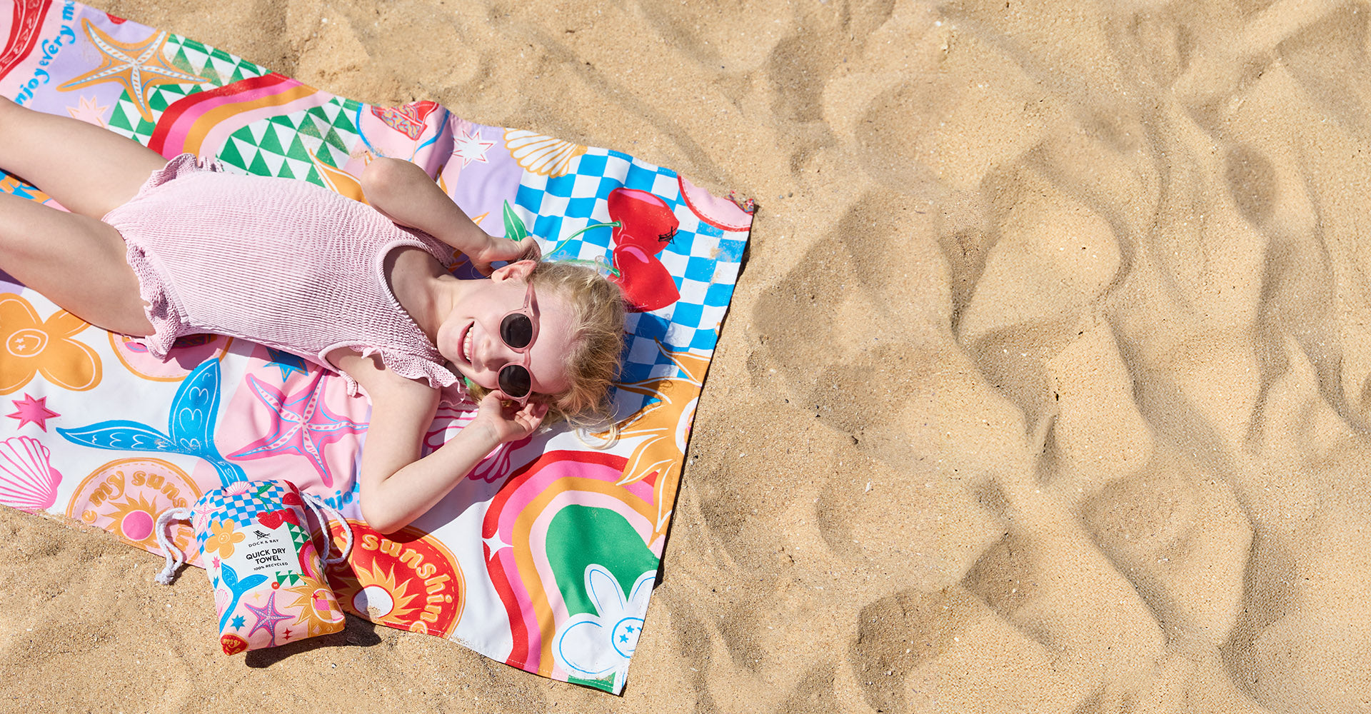Dock & Bay Kids Beach Towel - Good Vibes Club