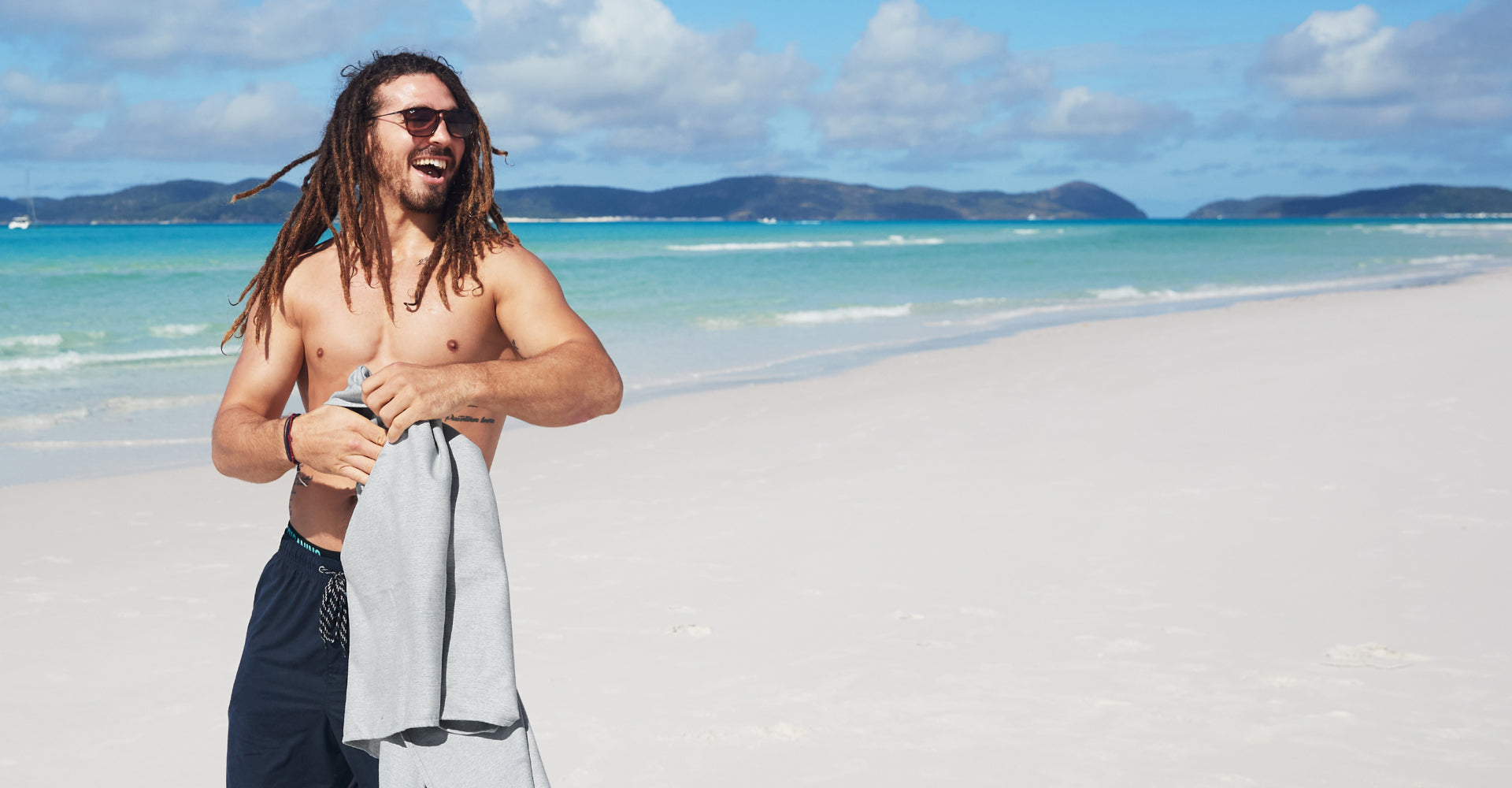 Dock & Bay Schnelltrocknendes Handtuch - Mountain Grey