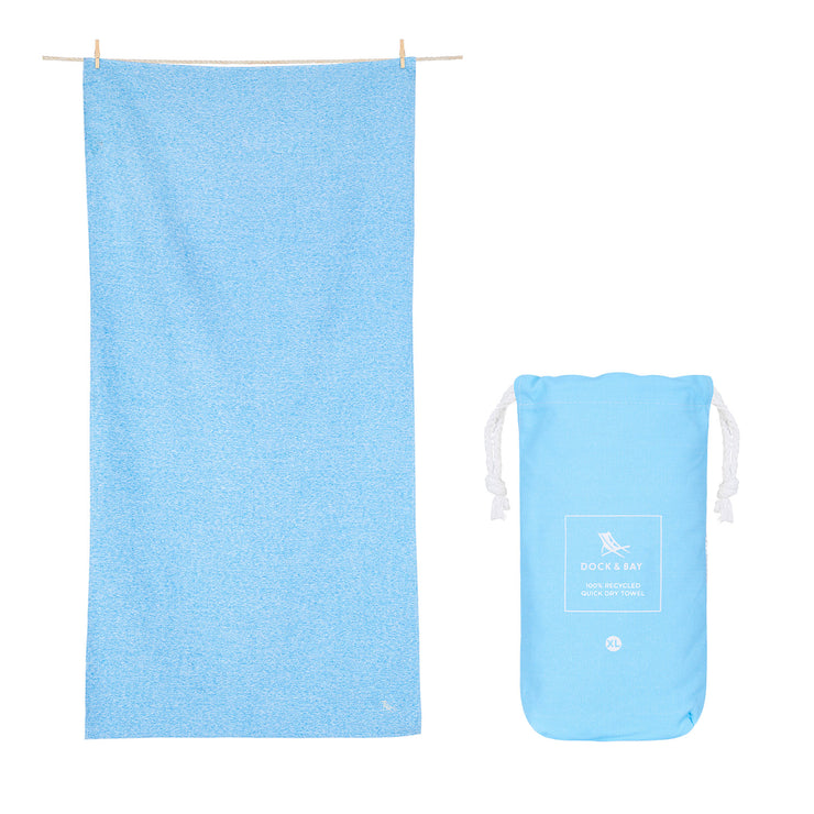Dock & Bay Quick Dry Towel - Lagoon Blue