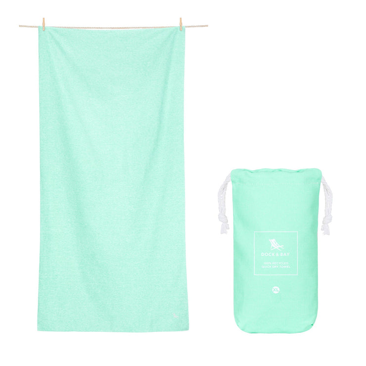 Dock & Bay Quick Dry Towel - Rainforest Green