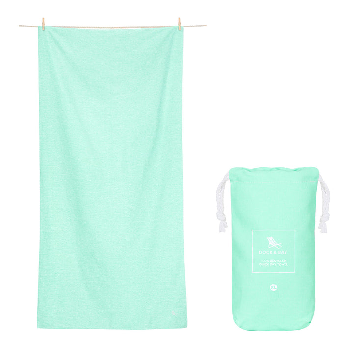 Dock & Bay Quick Dry Towel - Rainforest Green