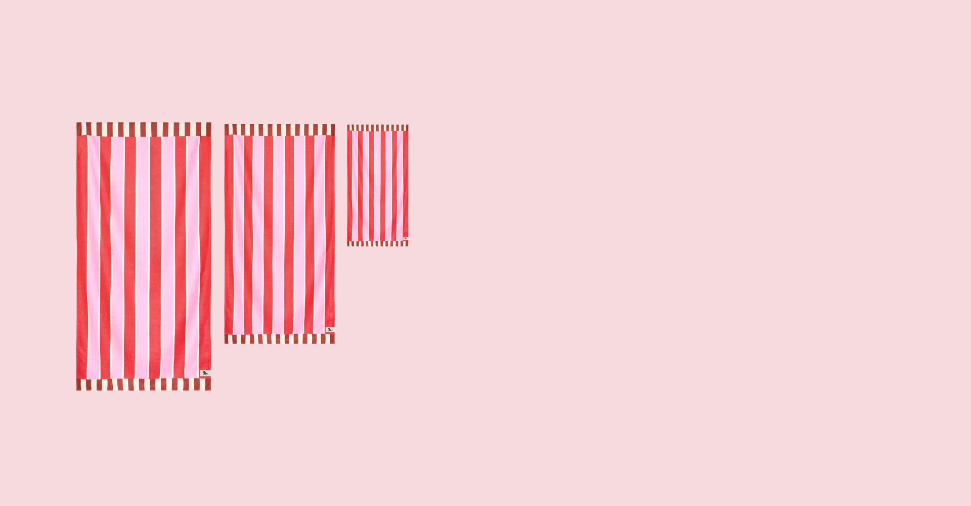 Dock & Bay Schnelltrocknendes Badetuch – Cherry Bomb (3er-Set)